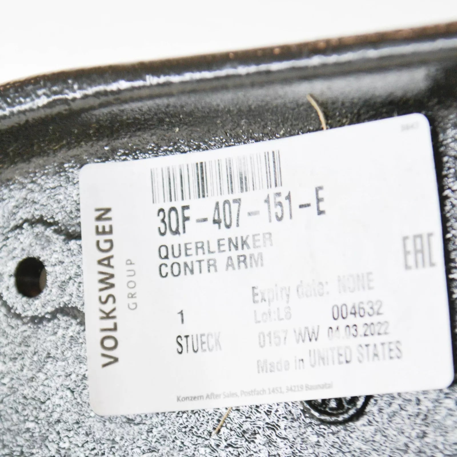 NEW VW ATLAS CA FRONT LEFT LOWER CONTROL ARM 3QF407151E