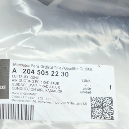 NEW MERCEDES-BENZ C W204 AMG RADIATOR TOP AIR DUCT A2045052230 ORIGINAL