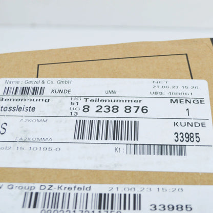 NEW BMW 3 E46 FRONT RIGHT MOULDING FENDER 51138238876 8238876 ORIGINAL