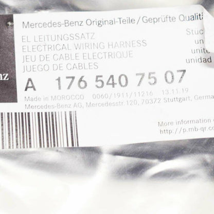NEW MB A W176 FRONT PARKING SENSOR WIRING HARNESS A1765407507 ORIGINAL