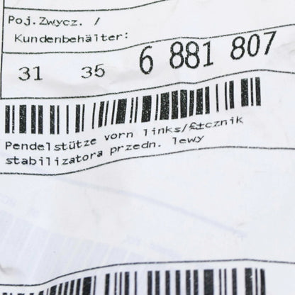 NEW BMW X5 G05 FRONT LEFT STABILIZER SUPPORT LINK 31356881807 ORIGINAL