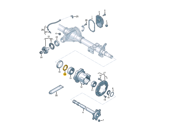new volkswagen crafter sz oil shaft seal 2n0501317 original