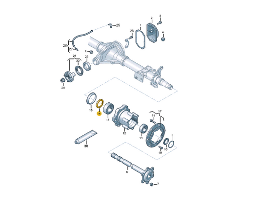 new volkswagen crafter sz oil shaft seal 2n0501317 original