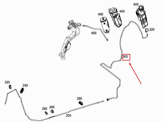 new mercedes-benz e w213 activated charcoal purge line a2134700424 original
