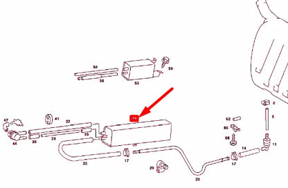 NEW MERCEDES-BENZ 190 W201 ACTIVATED CHARCOAL FILTER A2014700259 ORIGINAL