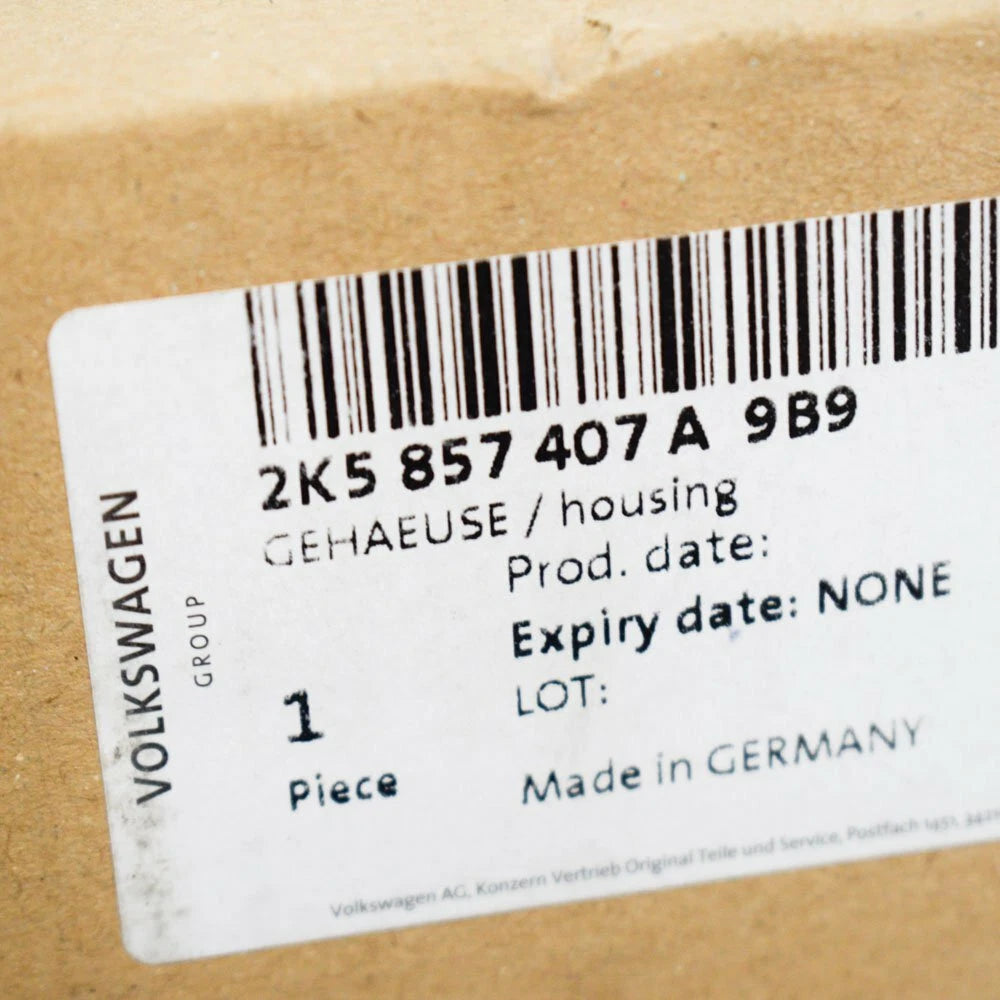 NEW VOLKSWAGEN CADDY 2K LEFT WING MIRROR BODY 2K5857407A9B9 5PIN LHD ORIGINAL