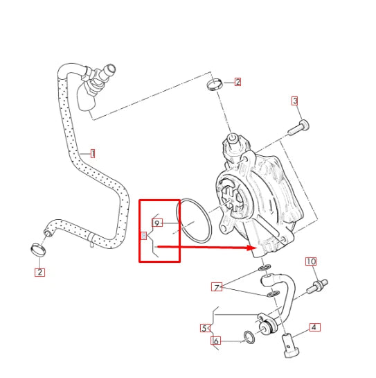 NEW AUDI A6 C7 VACUUM PUMP 07L145100F 2015 ORIGINAL