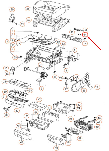 NEW AUDI A4 B7 LUGGAGE COMPARTMENT INTERIOR LIGHT 8E0947101 ORIGINAL