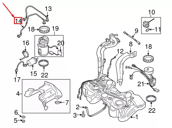 NEW AUDI A3 SPORTBACK 8P FUEL RETURN LINE 1K0201294J