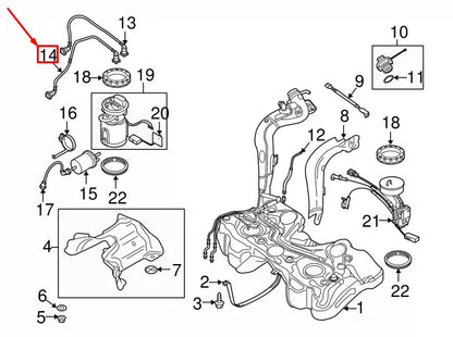 NEW AUDI A3 SPORTBACK 8P FUEL RETURN LINE 1K0201294J