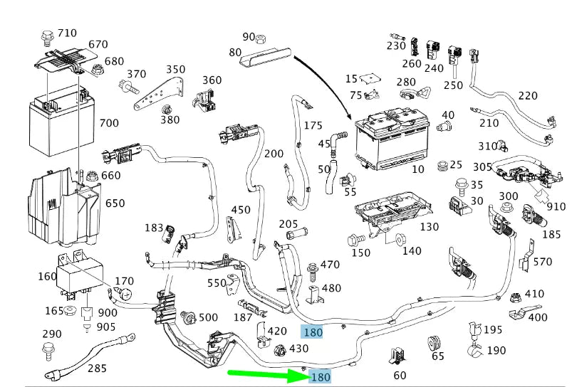 NEW MB SPRINTER 906 BATTERY RO STARTER AND ALTERNATOR WIRING A9065403527