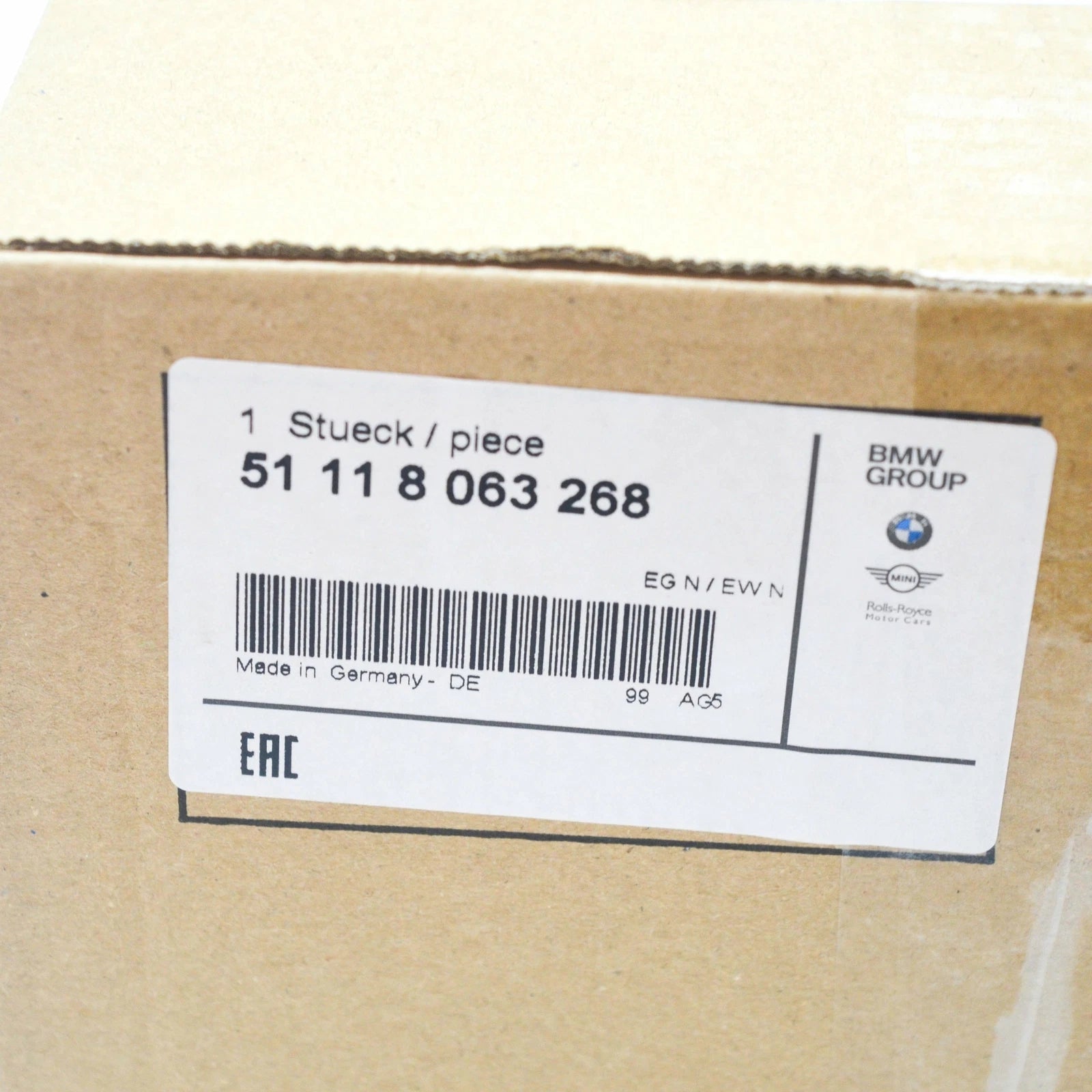 NEW BMW 5 G30 M FRONT BUMPER AERODYNAMIC RIGHT FINISHER 51118063268 ORIGINAL