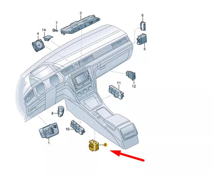 NEW VW ARTEON 3H7 ELECTROMECHANICAL PARKING BRAKE SWITCH 3G0927225BWZU ORIGINAL