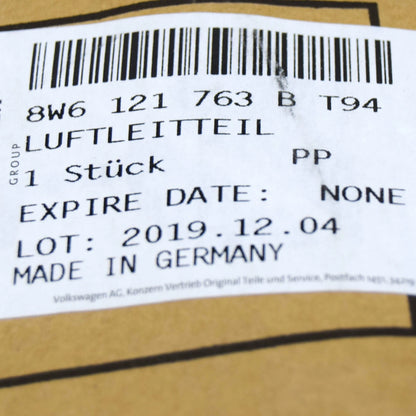 NEW AUDI A5 CABRIO 8W6 FRONT LEFT AIR BRAKE DUCT 8W6121763BT94