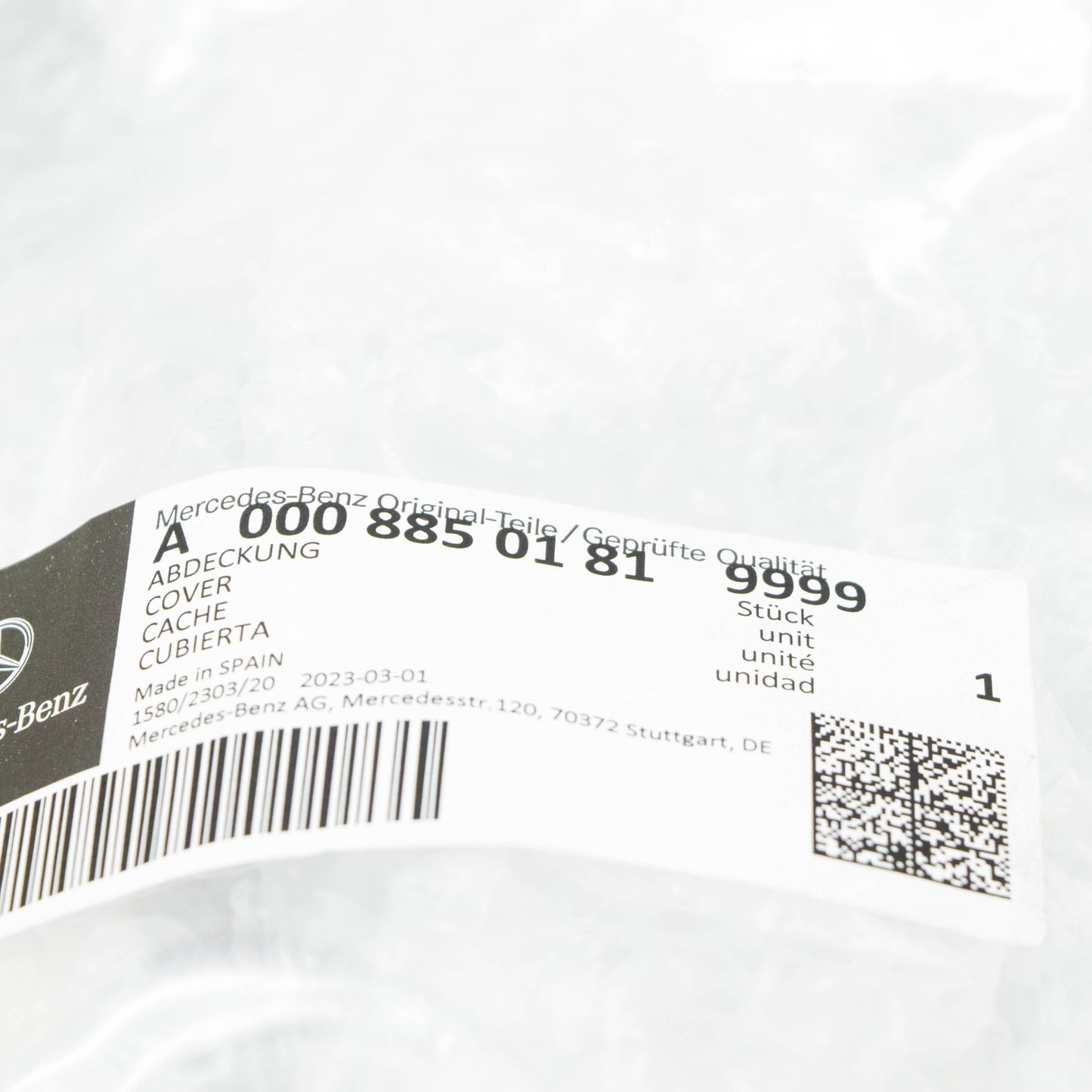 NEW MB VITO W639 REAR BUMPER HITCHING MECHANISM COVER A00088501819999 ORIGINAL