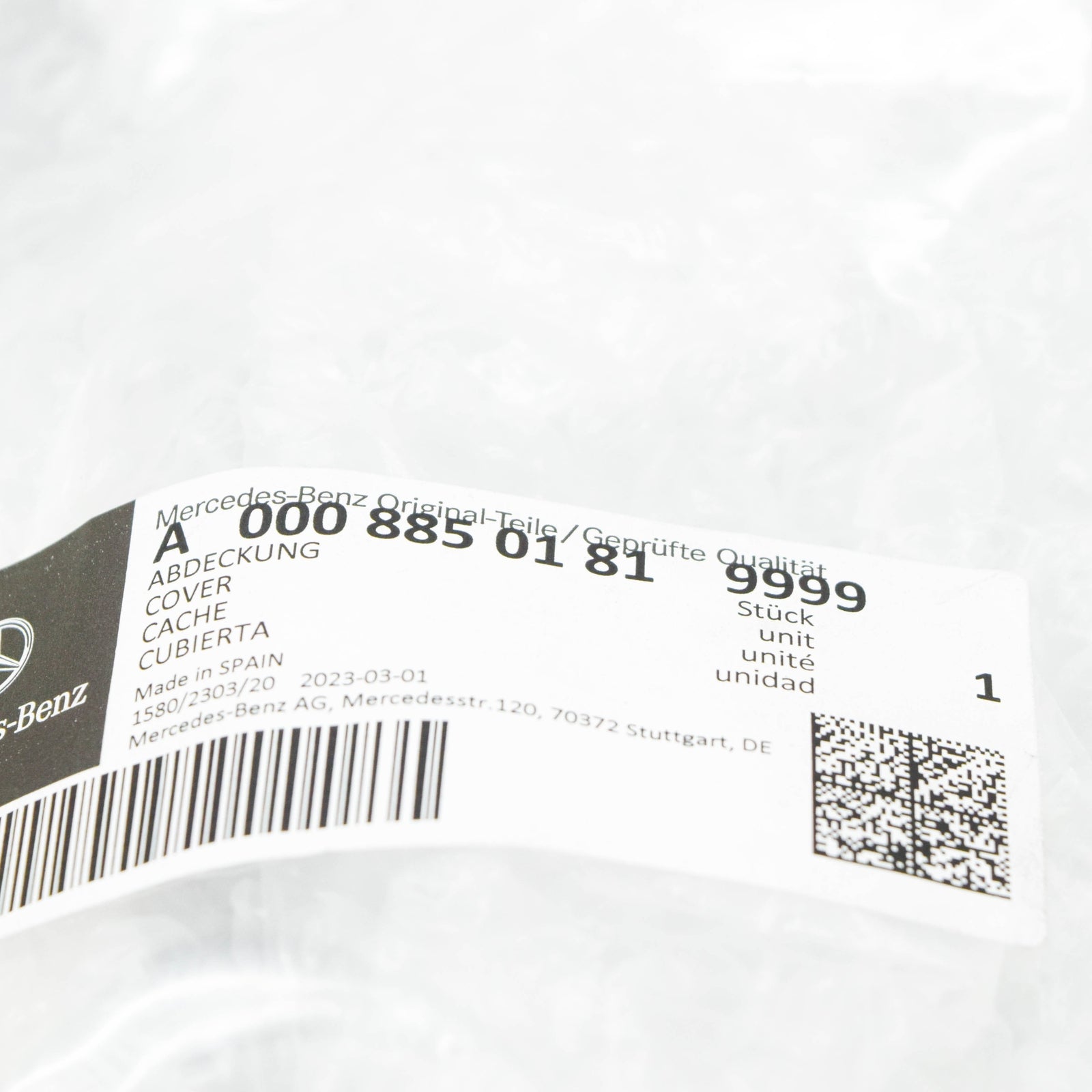 NEW MB VITO W639 REAR BUMPER HITCHING MECHANISM COVER A00088501819999 ORIGINAL