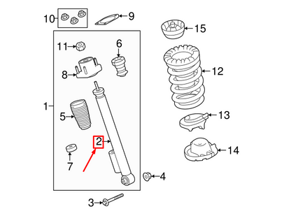 new land rover discovery v l462 rear shock absorber lr095864 original