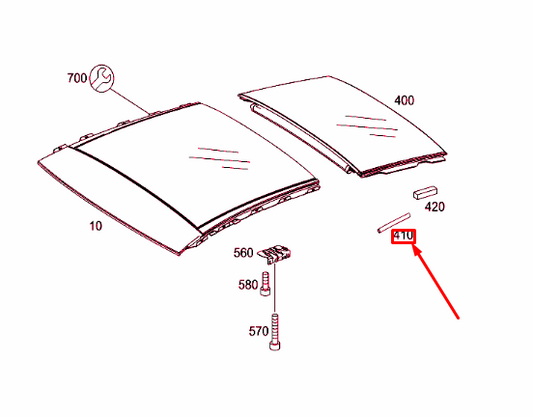 new mercedes-benz gla x156 roof hose connecting fitting a0009976769 original