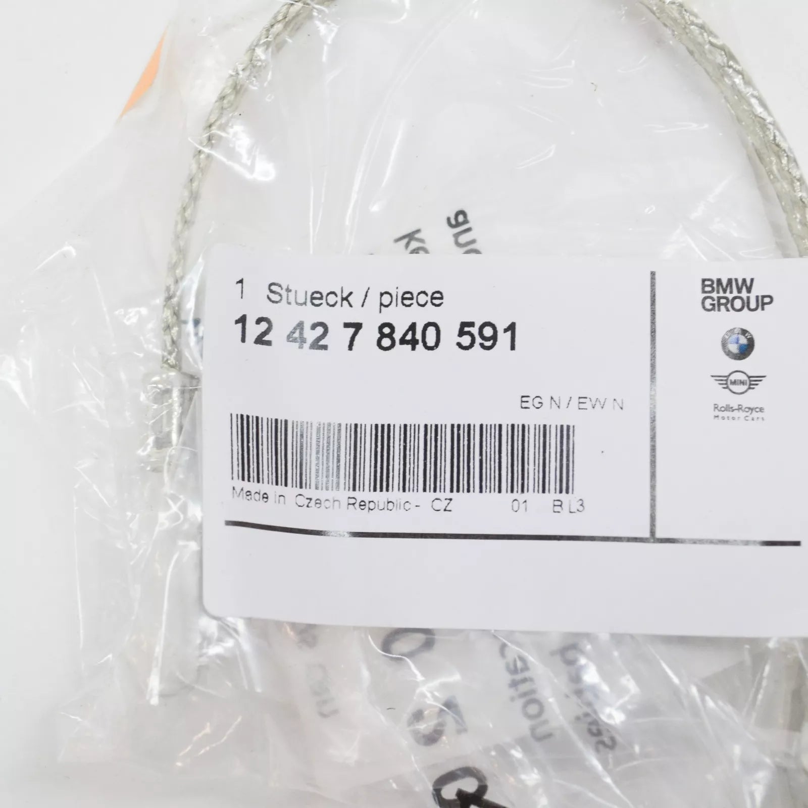 NEW BMW 3 COUPE E92 REAR EXHAUST SYSTEM GROUND CABLE 12427840591 7840591