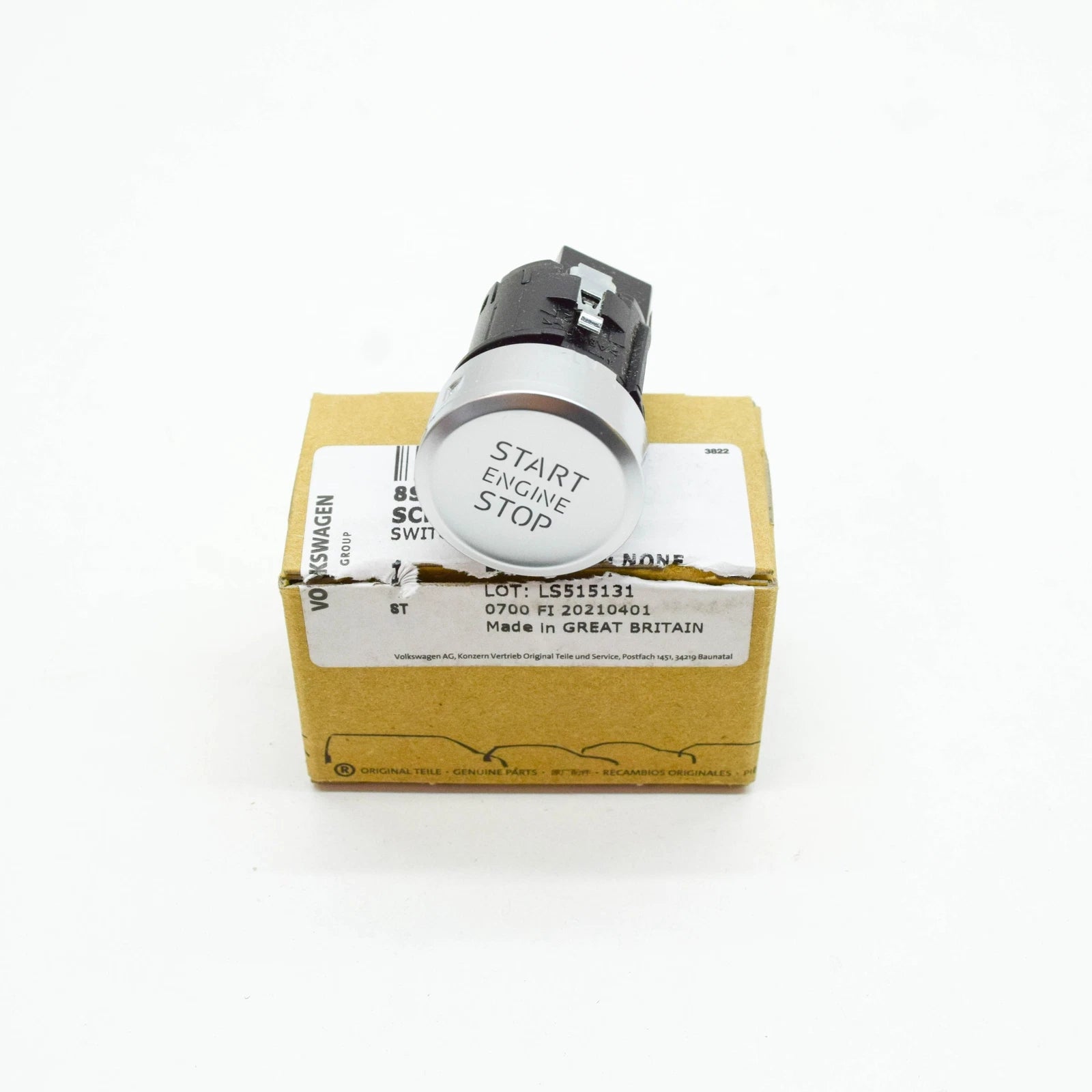 NEW AUDI TT ROADSTER FV9 8S START STOP IGNITIN SWITCH RHD 8S2905217 ORIGINAL