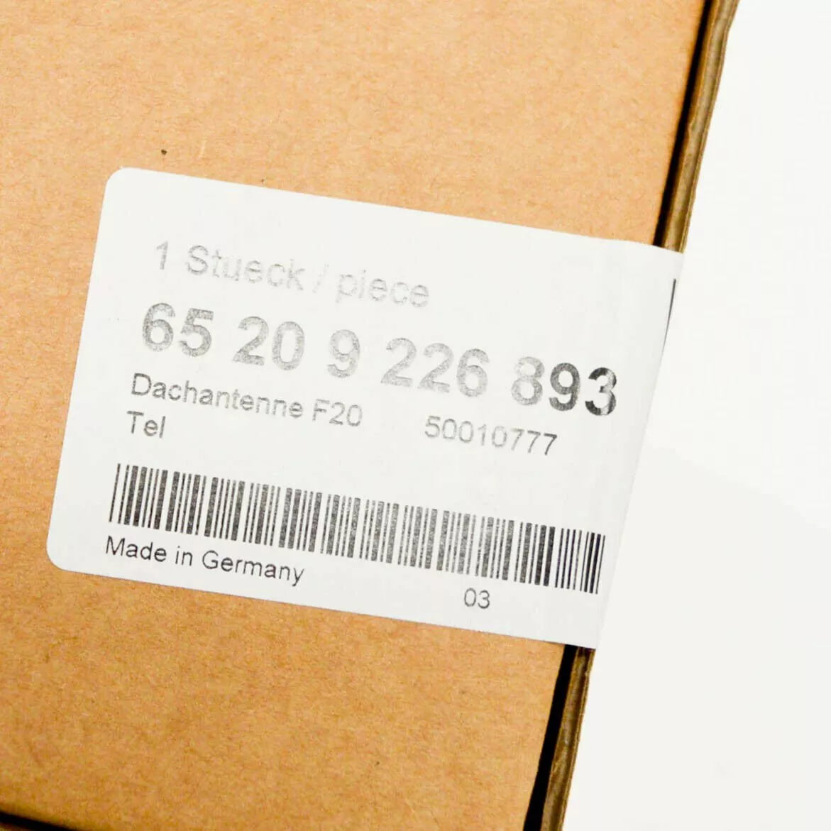 NEW BMW 1 F21 ROOF AERIAL SHARK ANTENNA 65209226893 9226893 ORIGINAL