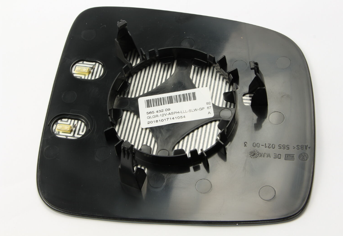 new vw caddy iv sa mk6 front left door mirror glass lhd 2k5857521d original