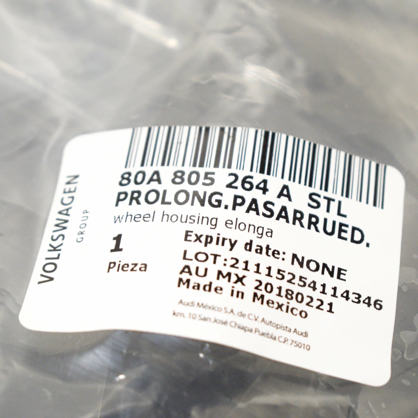 NEW AUDI Q5 80A FRONT RIGHT FENDER PANEL EXTENSION BRACKET 80A805264ASTL