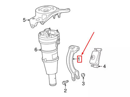 NEW AUDI A7 SPORTBACK 4G FRONT LEFT SUSPENSION FORK 8K0413037M ORIGINAL