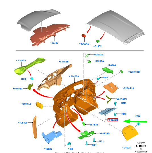 new ford puma mk2 instrument panel trim assy lhd 2115254 original