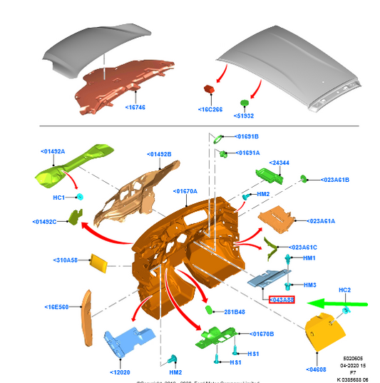 new ford puma mk2 instrument panel trim assy lhd 2115254 original