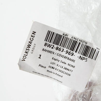 NEW AUDI A4 B9 CENTER CONSOLE COVER FRAME RHD 8W2863969NP5 ORIGINAL