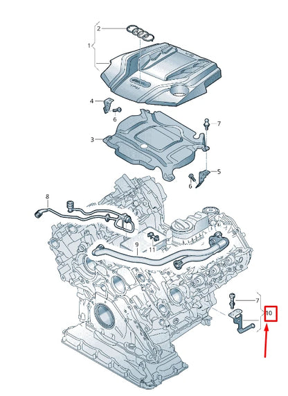 NEW AUDI A8 4N FRONT LEFT ENGINE BRACKET 06M103941P