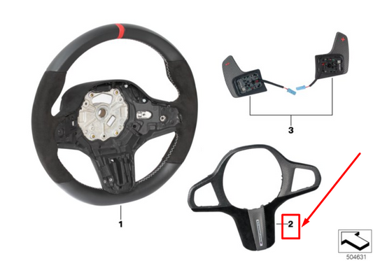 new bmw 3 g20 steering wheel cover 2463595 32302463595 original