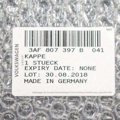 NEW VW PASSAT B7 REAR BUMPER TOW HOOK COVER 3AF807397B 041 ORIGINAL