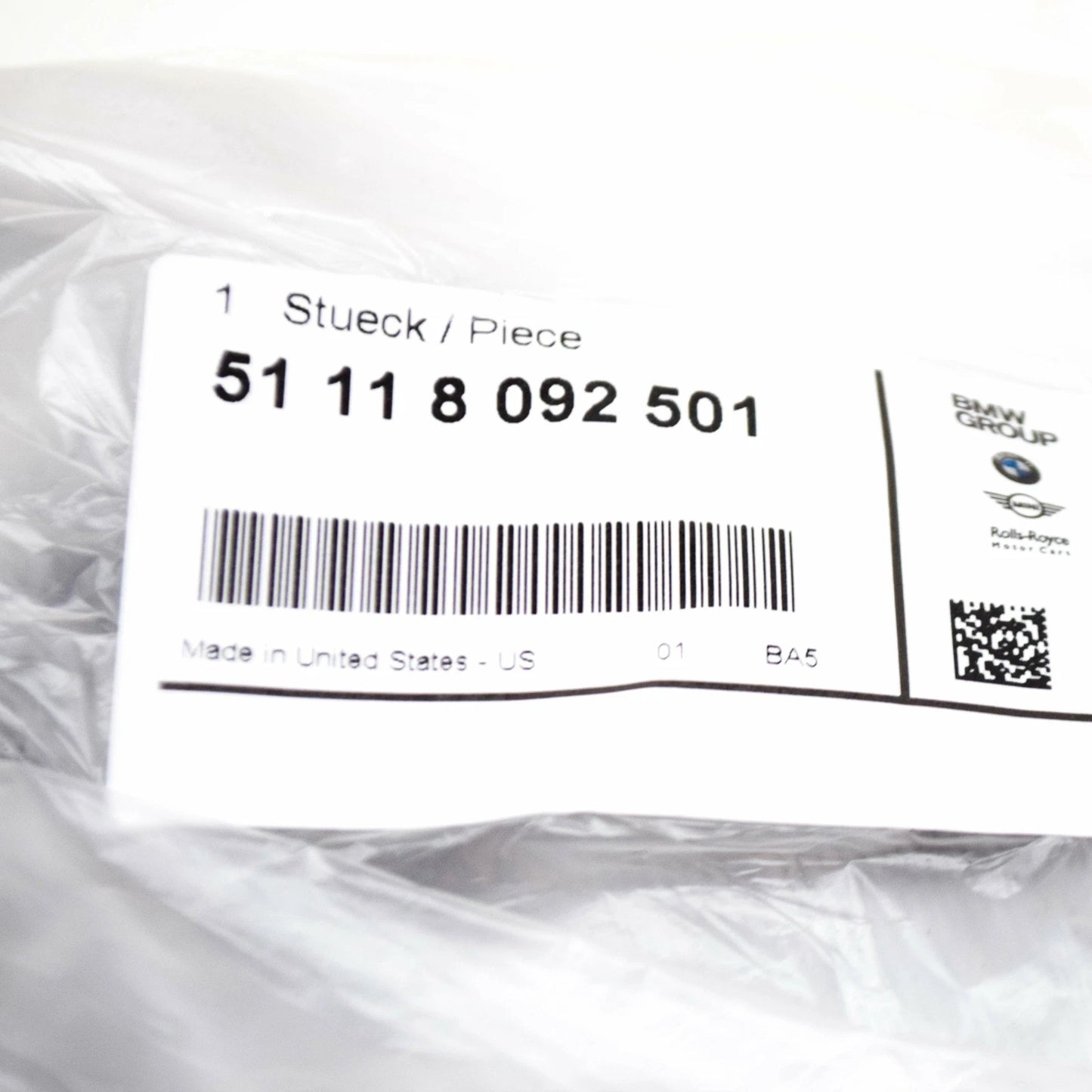 NEW BMW X6 G06 M FRONT LEFT BUMPER GRILLE 51118092501 ORIGINAL