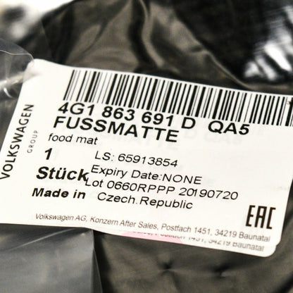NEW AUDI A6 C7 FRONT FLOOR MATS SET LHD 4G1863691DQA5