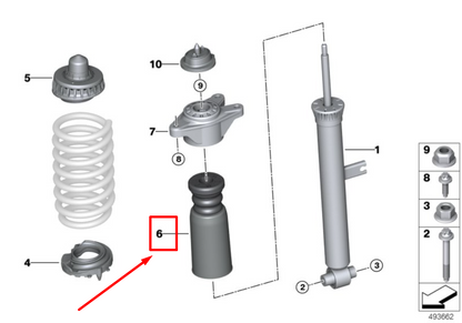 new bmw 3 touring g21 rear auxiliary damper 33536866985 6866985 original