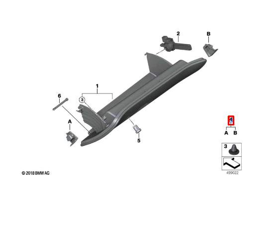 new bmw 8 cabrio g14 m f91 catch socket 51169418887 original