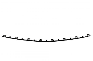 new mercedes-benz b w247 front bumper bottom trim strip a2478854901 original