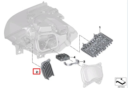 NEW BMW I3 I01 FRONT LEFT DRL LED LIGHT MODULE 63118495579 ORIGINAL