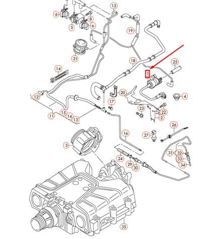 NEW AUDI A4 B8 VACUUM SYSTEM VALVE 06E133781B ORIGINAL