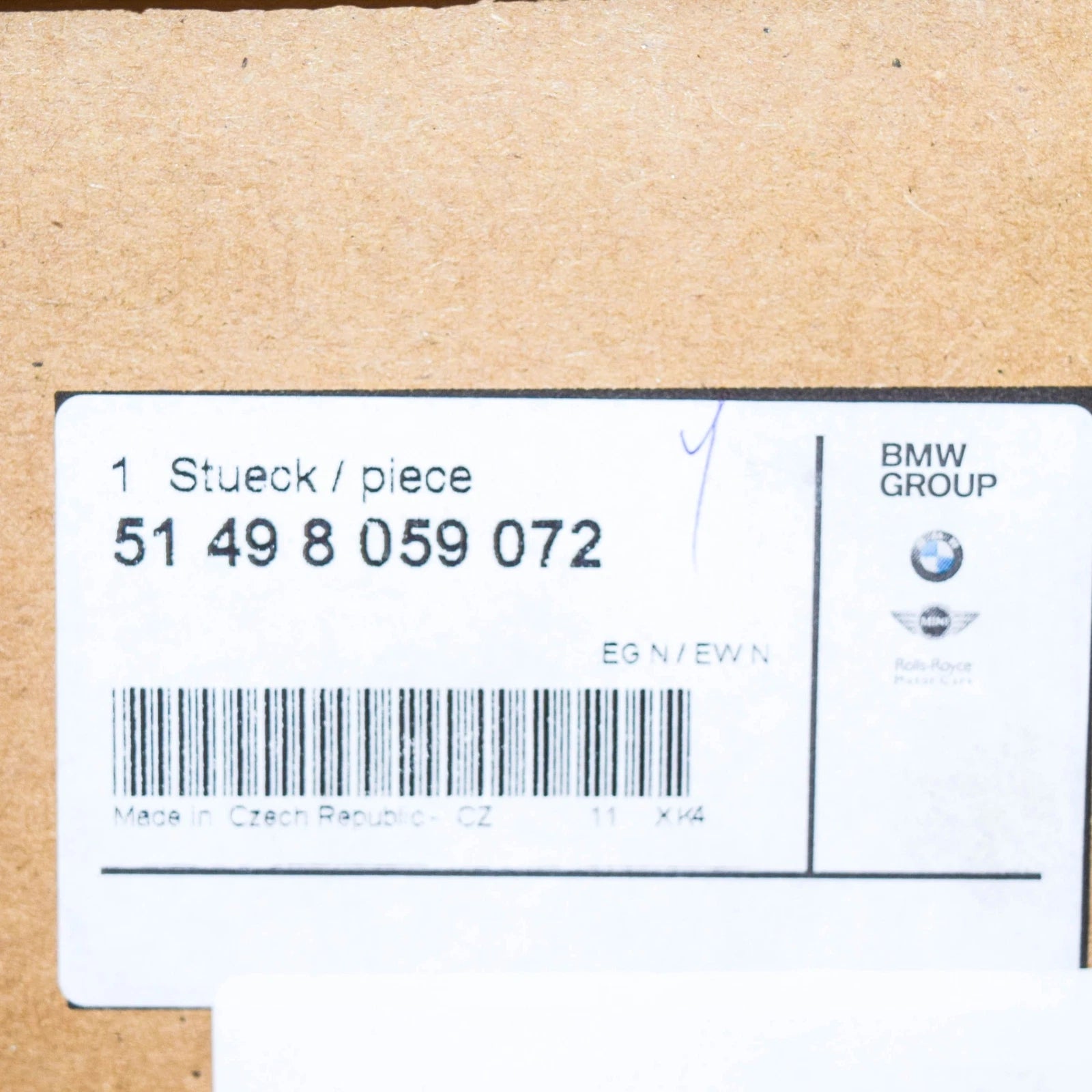 NEW BMW 3 GT F34 REAR TRUNK LID RIGHT SIDE INNER TRIM PANEL 51498059072 ORIGINAL