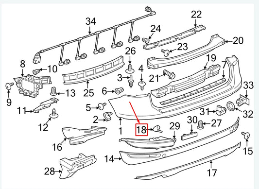 NEW VW TOUAREG 7P LEFT REAR TOW HOOK COVER 7P6807449AGRU ORIGINAL