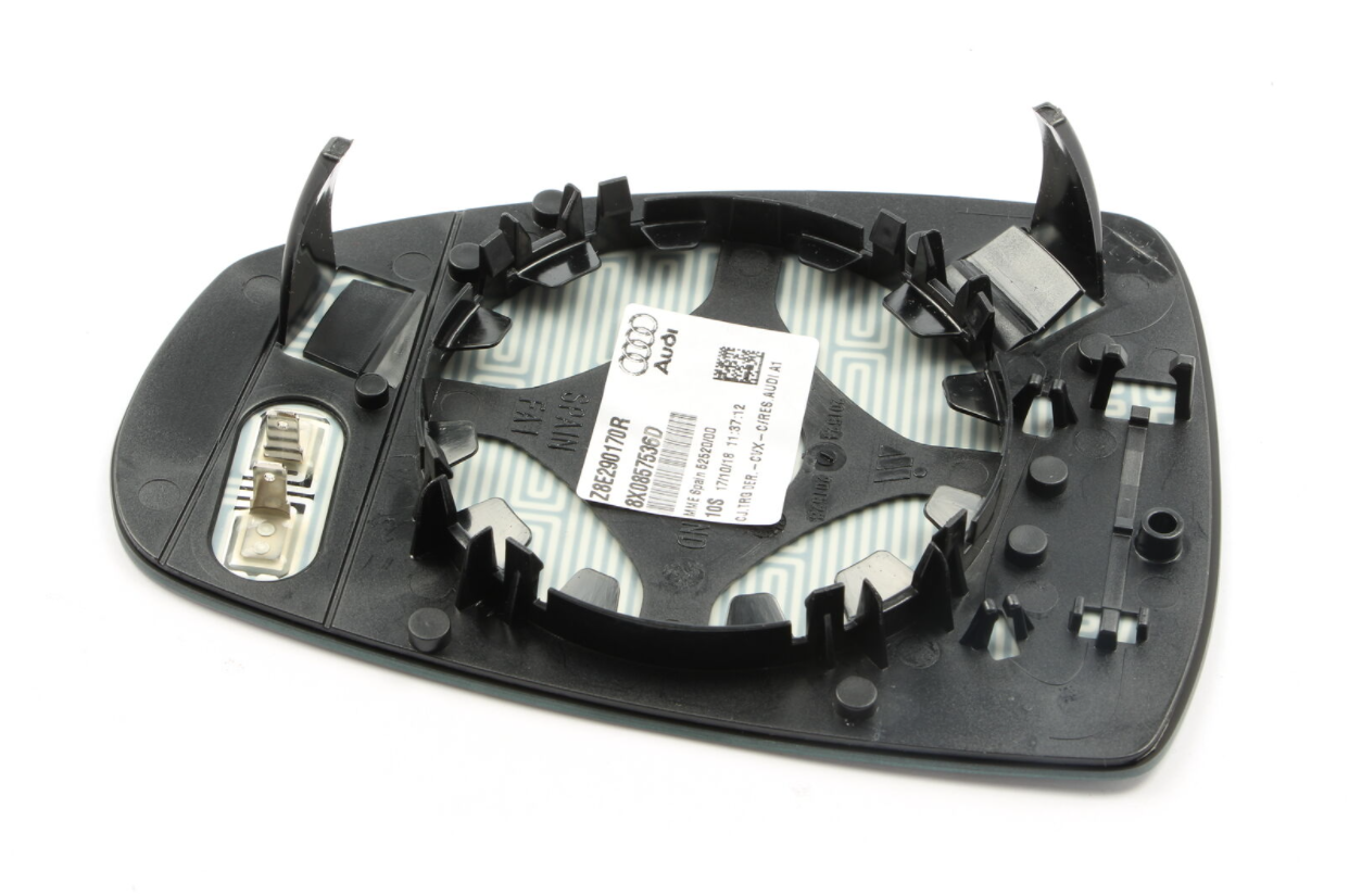 new audi a1 mk1 front right door mirror glass 8x0857536d original