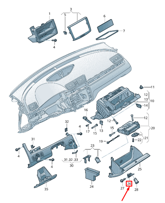 new vw cc 35 glove box latch lock lhd 3c1857147a4a1 3c1857147a 4a1 original