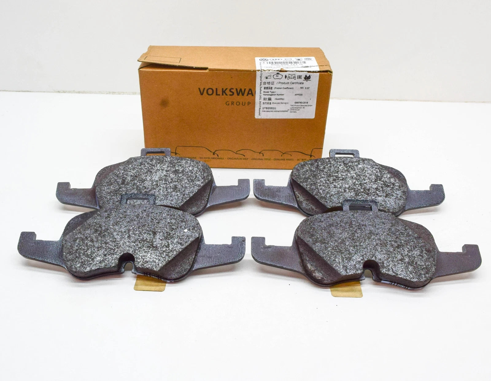 NEW AUDI TT MK3 FV FRONT WHEEL BRAKE PADS SET 8S0698151G ORIGINAL