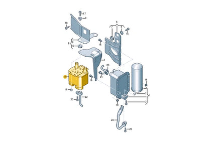 NEW AUDI E-TRON SPORTBACK A/C HEAT EXCHANGER EVAPORATOR CORE 4KE819030 ORIGINAL