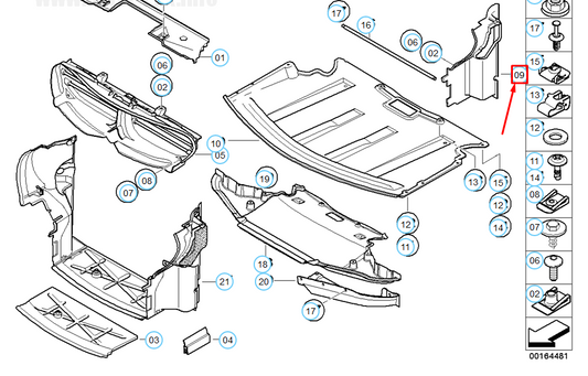new bmw 6 e63 front left air duct 51747052469 7052469 original