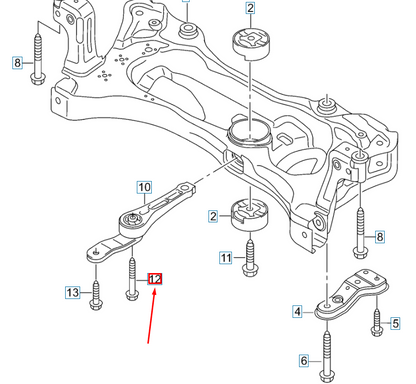 new audi q2 engine support hex socket head bolt n91167101 original