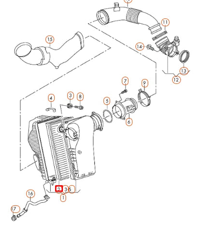 NEW VOLKSWAGEN TOUAREG 7P AIR FILTER 7P0129620A